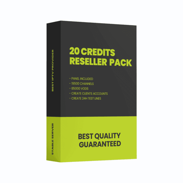 IPTV RESELLER 20 CREDITS